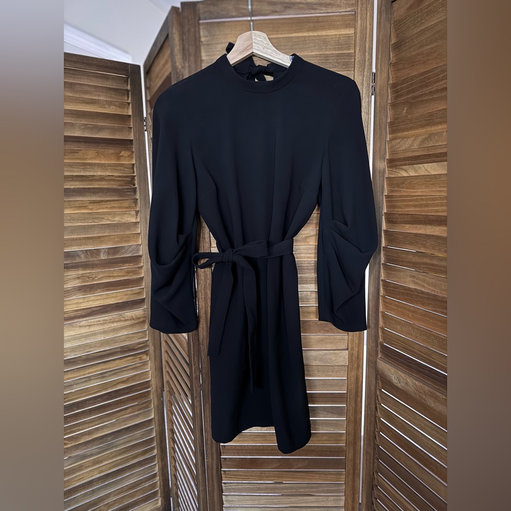 Simple Black mid length dress